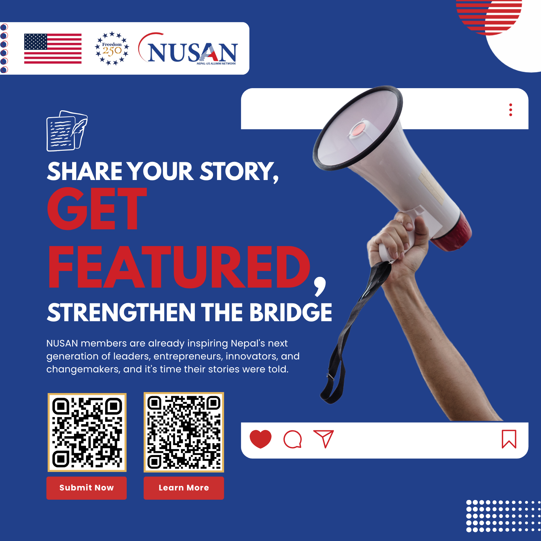 Share Your Story, Get Featured, Strengthen the Bridge