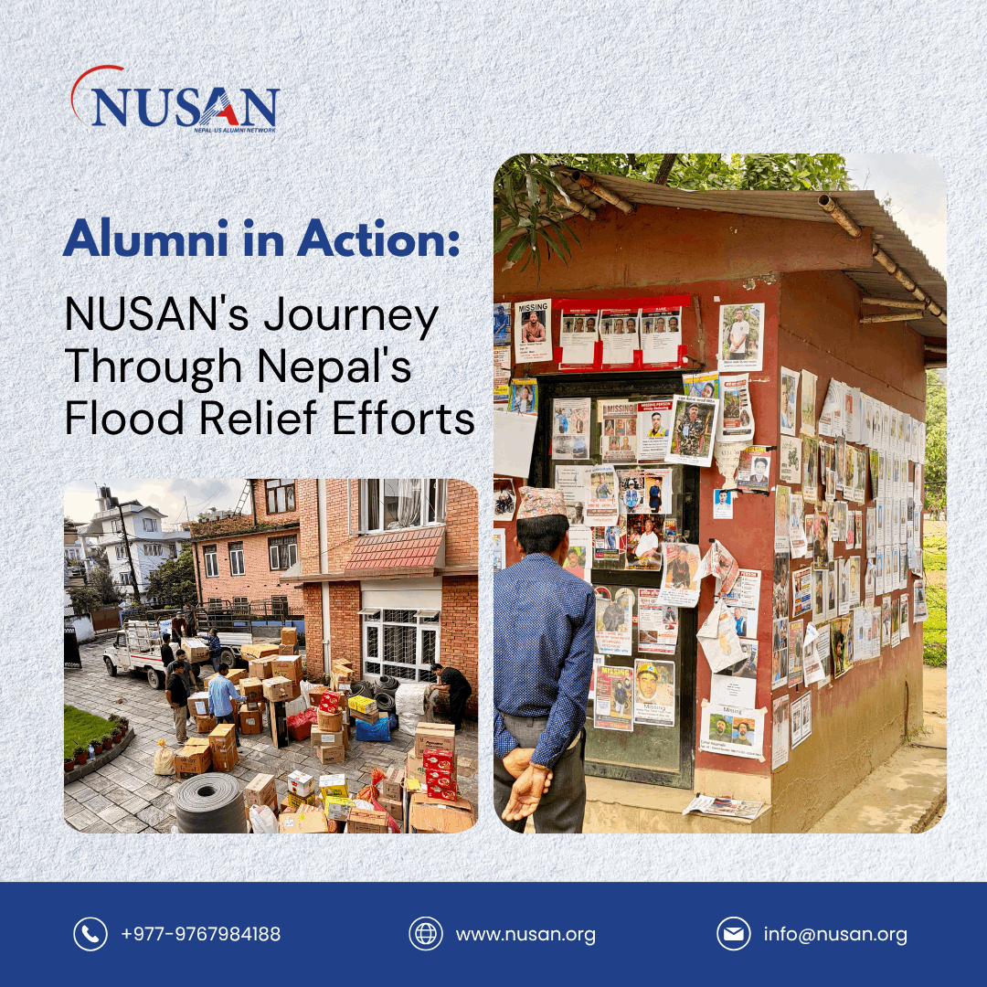 Alumni in Action: NUSAN's Journey Through Nepal's Flood Relief Efforts